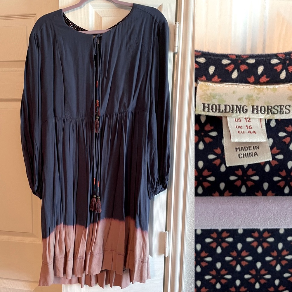 Holding Horses blue dress Size 12